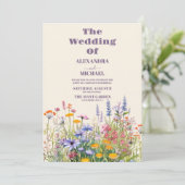 Eenvoudige wilde bloemen Botanische tuinbouw Kaart (Staand voorkant)