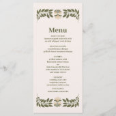 Eenvoudige wilde bloemen Botanische tuinbouw Menu (Voorkant)