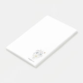 Eenvoudige wilde bloemen post-it® notes (Schuin)