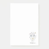Eenvoudige wilde bloemen post-it® notes (Voorkant)