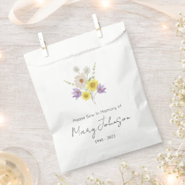 Eenvoudige wilde bloemenzaad zakje Begrafenis