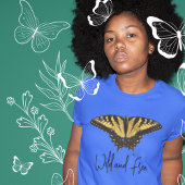 Eenvoudige wilde en vrije tijger Swallowtail Butte T-shirt