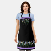 Eenvoudige Wildflower All-Over Print Schort - Paar (Gedragen)