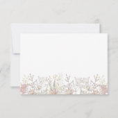 Eenvoudige Wildflower Boho bruiloft RSVP Kaartje (Achterkant)