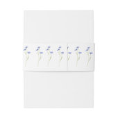 Eenvoudige Wildflower bruiloft gepersonaliseerd Uitnodigingen Wikkel (Achterkant Voorbeeld)