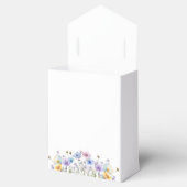 Eenvoudige Wildflower elegante bruiloft Bedankdoosjes (Geopend)