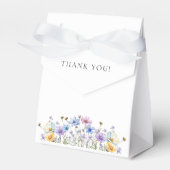 Eenvoudige Wildflower elegante bruiloft Bedankdoosjes (Voorkant Zijde)
