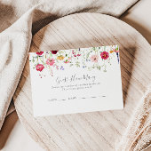 Eenvoudige Wildflower Raad hoeveel spel Kaart Visitekaartje