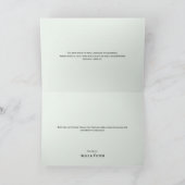 Eenvoudige Wildflower Varen Mint Bruiloft Dank u K Bedankkaart (Binnen)