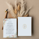 Eenvoudige Wildflower Varen Stoffig Blauw Bruiloft Informatiekaartje<br><div class="desc">Deze eenvoudige wilde bloem varen stoffige blauwe bruiloft details behuizing kaart ontwerp is een elegante opstelling van klassieke gouden geometrische lijsten verfraaid met delicate boho bloemengroen boeketten en stengels. Met een palet van tijdloze licht stoffige blauwe achtergronden met eenvoudige klassieke zwarte typografie en grillige kleurrijke wilde bloemen, het creëren van...</div>