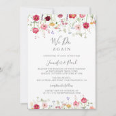 Eenvoudige Wildflower We doen opnieuw Gelofte Vern Kaart (Voorkant)