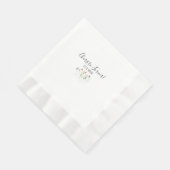 Eenvoudige Wildflower Wedding Cocktail Napkins Servet (Hoek)