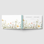 Eenvoudige Wildflower Wedding Gastenboek (Volledig)
