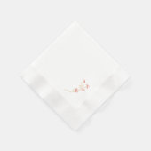 Eenvoudige Wildflower | witte servetten (Hoek)