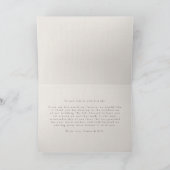 Eenvoudige Wildflowers Wedding Dank u kaart (Binnen)