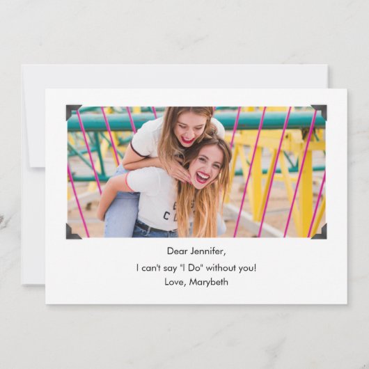 Eenvoudige Will jij bent mijn dochter van een eers (Achterkant)