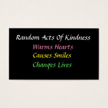 Eenvoudige willekeurige handelingen van Kindness K