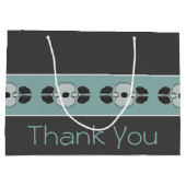 Eenvoudige winkelstijl groot cadeauzakje (Achterkant)