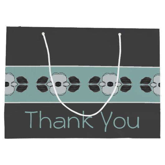 Eenvoudige winkelstijl groot cadeauzakje (Achterkant)