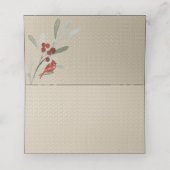 Eenvoudige winter | Kardinaal | Ontvangst van wedd Plaatskaartje (Binnenkant ongevouwen)