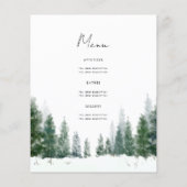 Eenvoudige Winter Kerstfeest Uitnodigen Programma  Flyer (Achterkant)