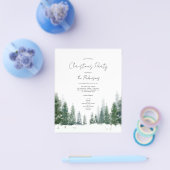 Eenvoudige Winter Kerstfeest Uitnodigen Programma  Flyer (Enkel)