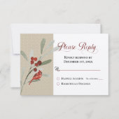 Eenvoudige winter met antwoord op het kardinale hu (Voorkant)