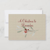 Eenvoudige winter met antwoord op het kardinale hu (Achterkant)