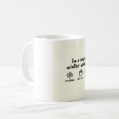 Eenvoudige Winter Vrouw Mok (Voorkant links)