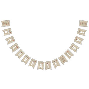 Eenvoudige Winters met kardinaal Felebrate Love Vlaggetjes