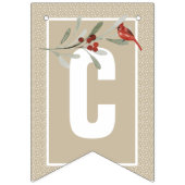 Eenvoudige Winters met kardinaal | Felebrate Love Vlaggetjes (Tweede vlag)