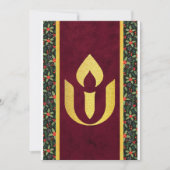 Eenvoudige wintervakantie feestdagenkaart (Voorkant)