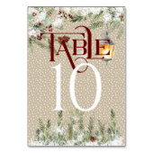 Eenvoudige winterweddenschappen Tabel #10 Kaart (Achterkant)