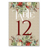 Eenvoudige winterweddenschappen — Tabel #12 Kaart (Achterkant)