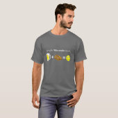 Eenvoudige Wisconsin-Wiskunde T-shirt (Voorkant volledig)