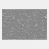 Eenvoudige Wiskunde formulevergelijkingen Inpakpapier Vel (Voorkant 3)