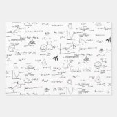 Eenvoudige Wiskunde formulevergelijkingen Inpakpapier Vel (Voorkant 2)