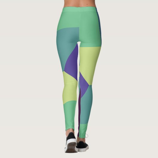 eenvoudige wiskundige betegeling leggings (Achterkant)