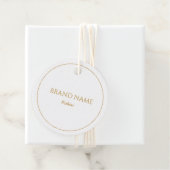 Eenvoudige Wit en Gouden Prijs Labels (In situ)