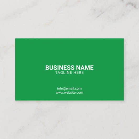 Eenvoudige Wit en Groene Lawnmower Lawn Service Visitekaartje (Achterkant)