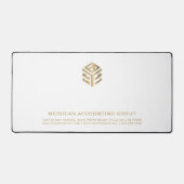 Eenvoudige witte aangepaste Logo Bureaumat (Voorkant)