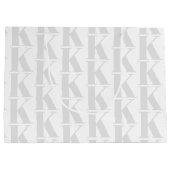 Eenvoudige Witte Achtergrond van Business Monogram Groot Cadeauzakje (Achterkant)