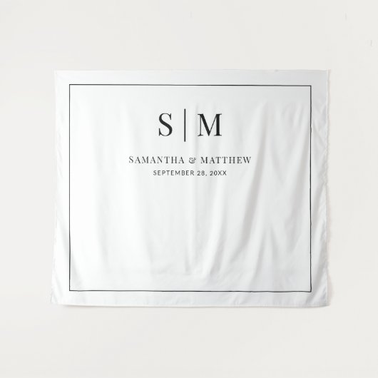 Eenvoudige witte achtergrond Weduwachtergrond Wandkleed (Voorkant (horizontaal))