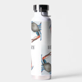 Eenvoudige witte blauwe krab in de Noordelijke IJs Waterfles (Links)