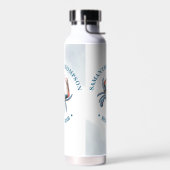 Eenvoudige witte blauwe krab in de Noordelijke IJs Waterfles (Links)