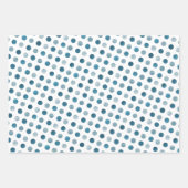 Eenvoudige witte blauwe Paarse goudmakrelen Inpakpapier Vel (Voorkant 3)