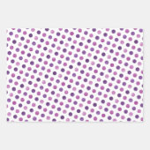 Eenvoudige witte blauwe Paarse goudmakrelen Inpakpapier Vel (Voorkant)