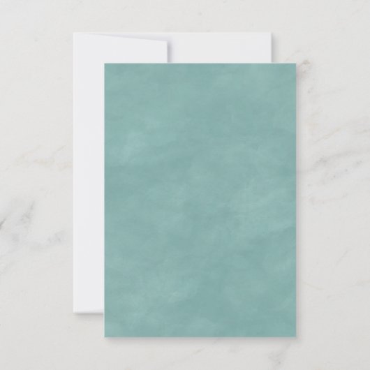 Eenvoudige witte bloemen elke kleur bruiloft antwo RSVP kaartje (Achterkant)