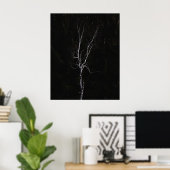 Eenvoudige witte boom poster (Thuiskantoor)