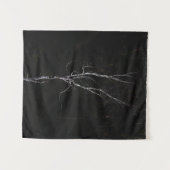 Eenvoudige witte boom wandkleed (Voorkant (horizontaal))